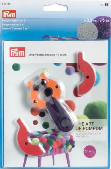 Pompon-Maker 2 in 1 Gr. S